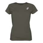 WTF - "Wear The Fair" Print mit besticktem Emblem - Ladies Organic Shirt