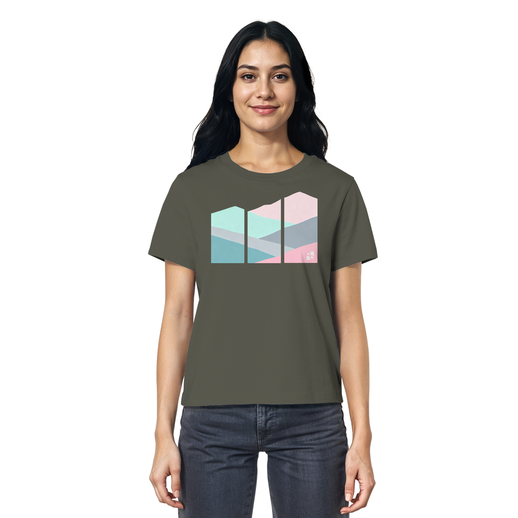 Pastell Mountain - Ladies Organic Shirt