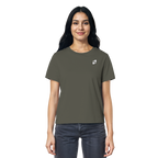 Tannenhäher mit Zirbelnuss + Emblem Stick - Ladies Organic Shirt