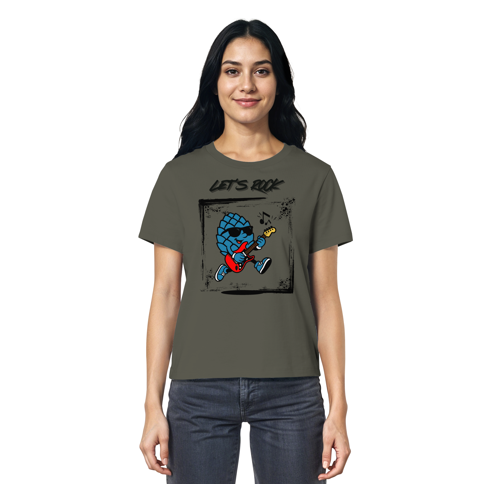 Lets Rock Zirbi - Ladies Organic Shirt