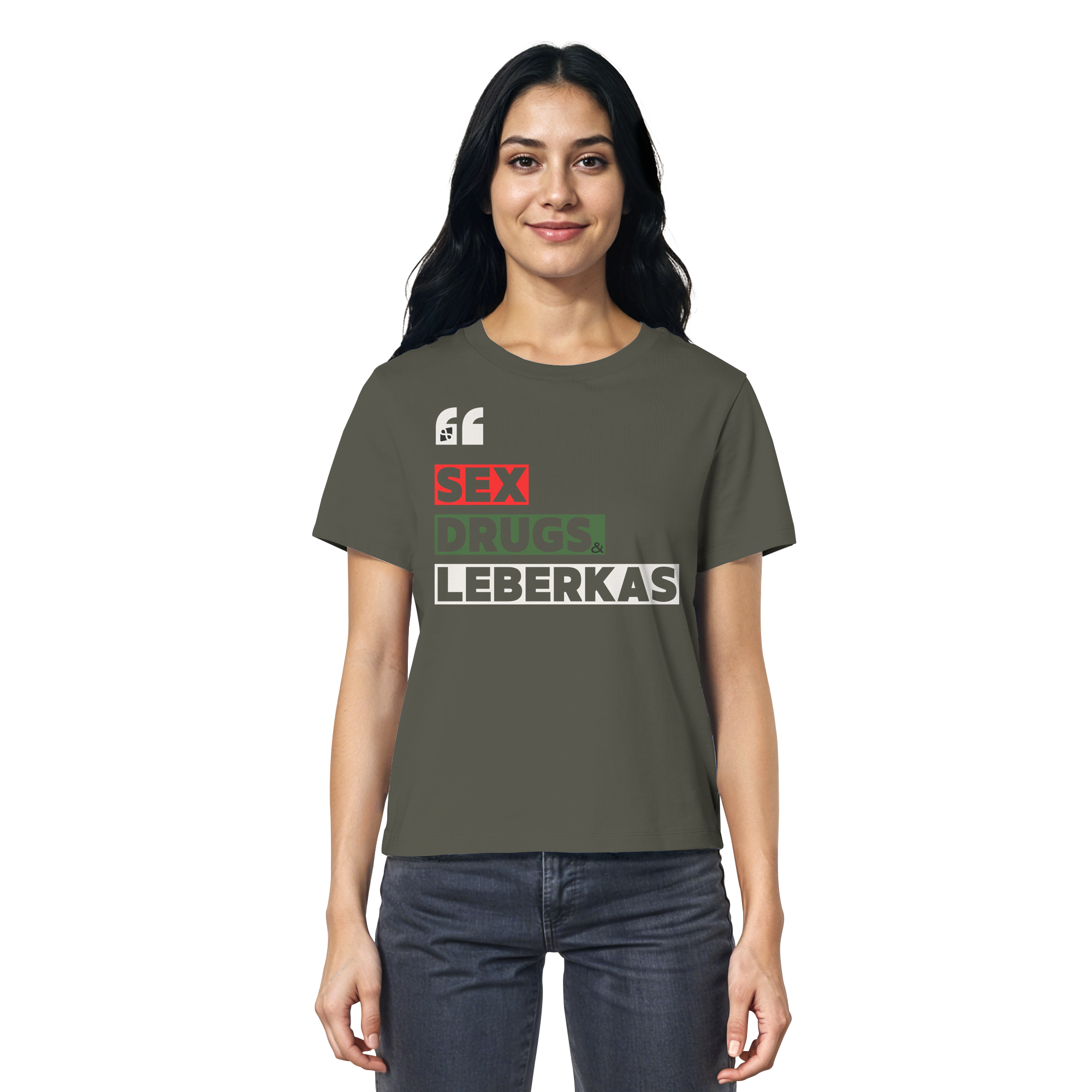 SDL- "SEX DRUGS & LEBERKAS" - Ladies Organic Shirt