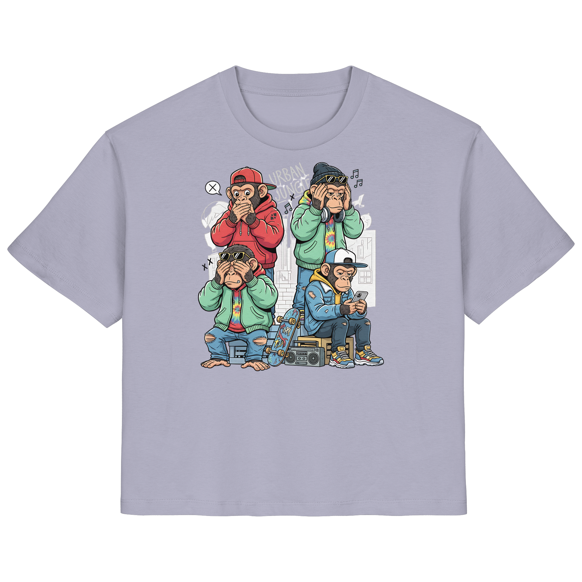 Die vier Stadtaffen - Ladies Organic Shirt