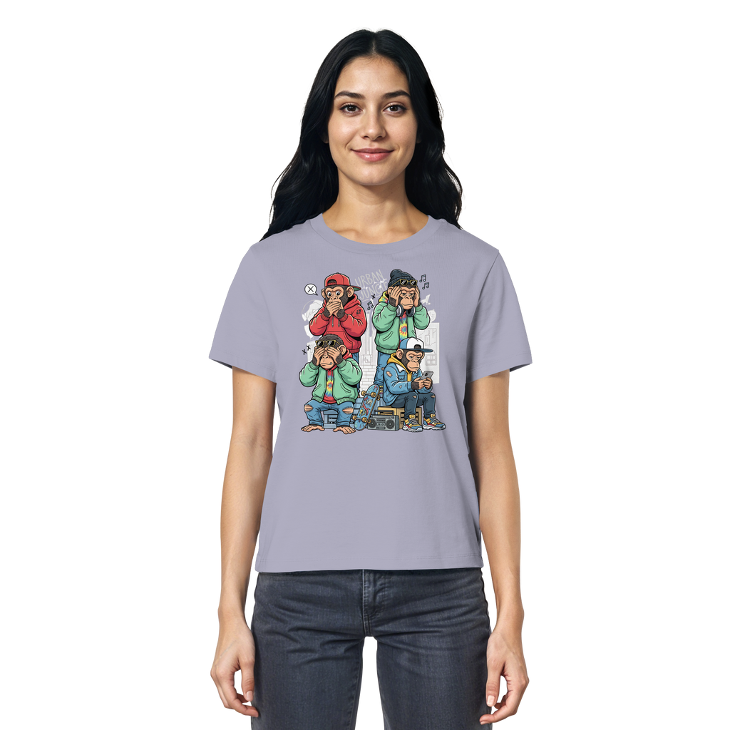 Die vier Stadtaffen - Ladies Organic Shirt