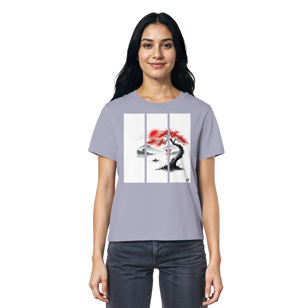 Kirschblüten Vibes - Ladies Organic Shirt