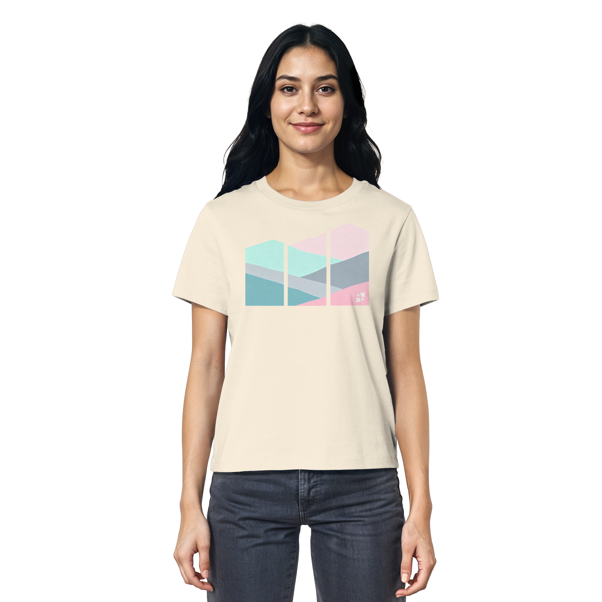 Pastell Mountain - Ladies Organic Shirt