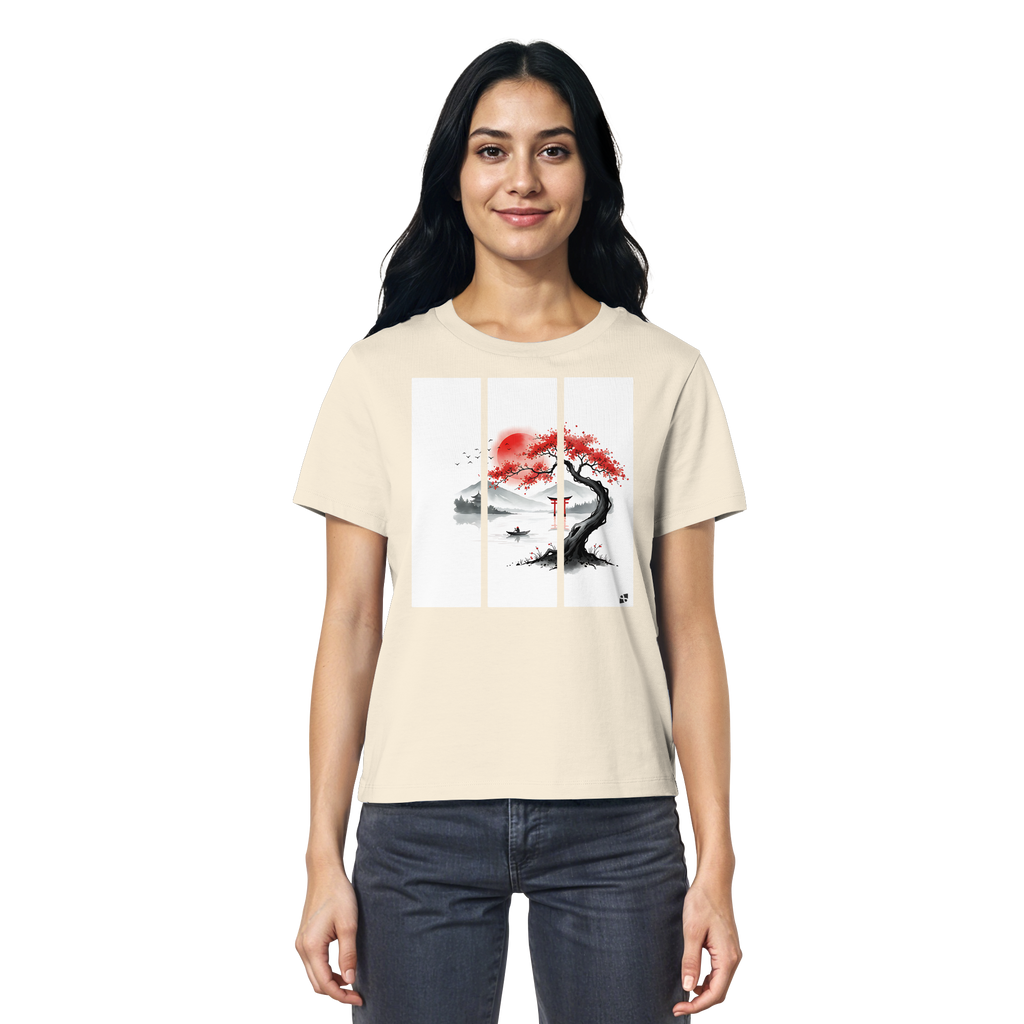 Kirschblüten Vibes - Ladies Organic Shirt