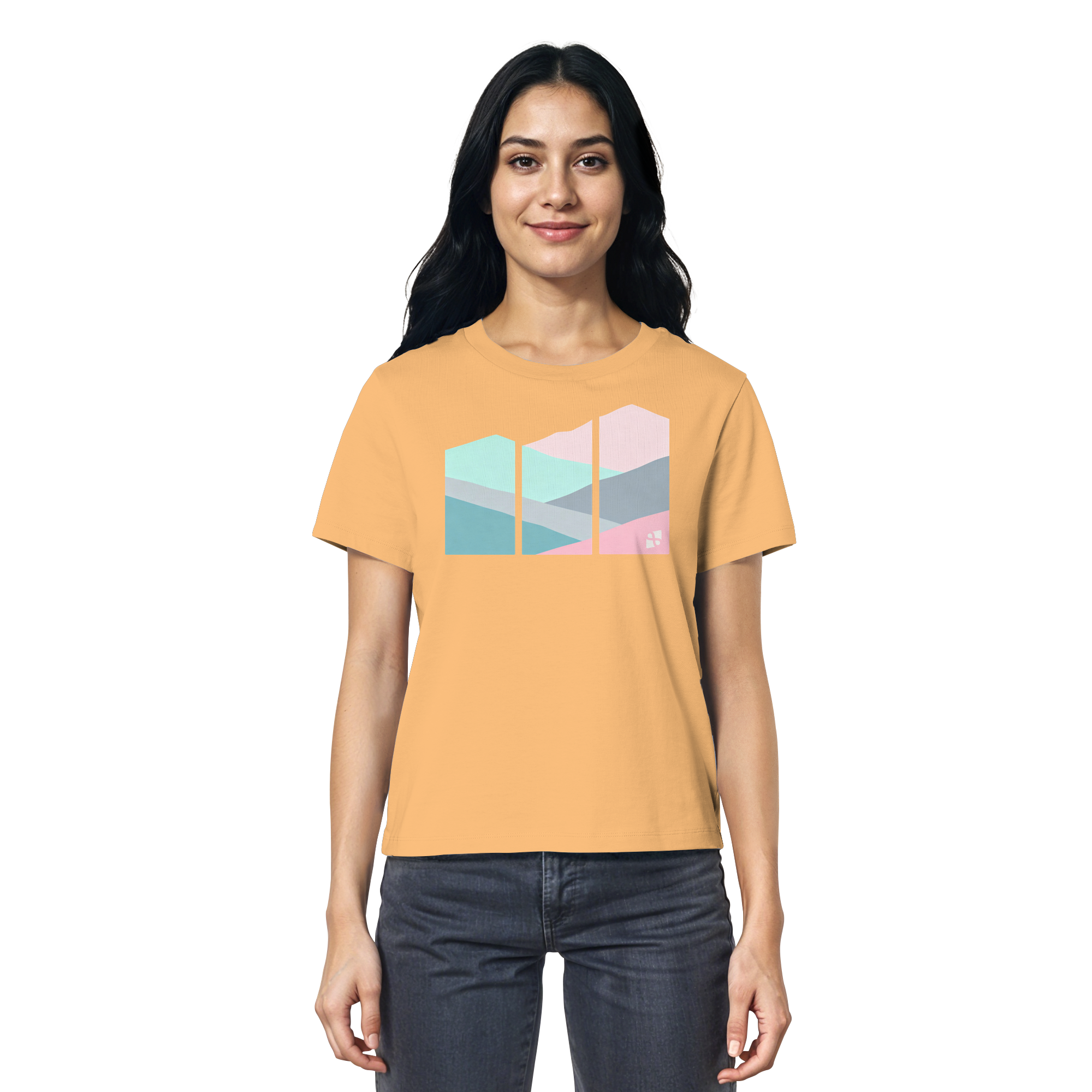 Pastell Mountain - Ladies Organic Shirt