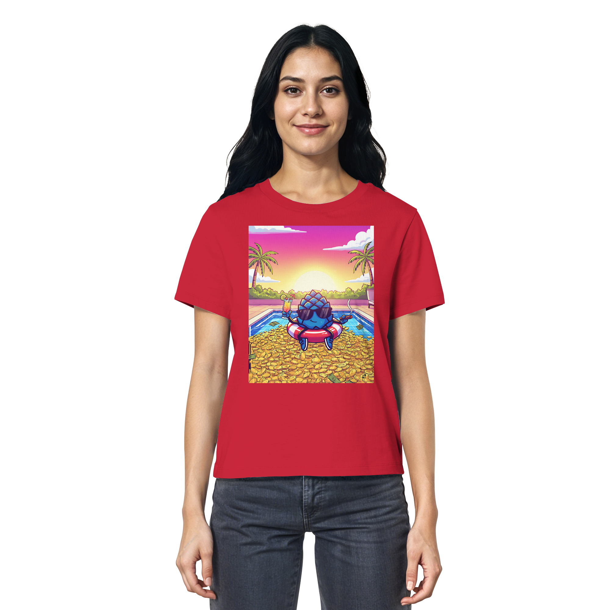 Zirbinator Money & Gold - Ladies Organic Shirt