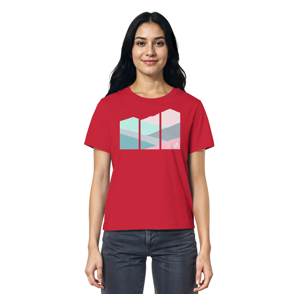 Pastell Mountain - Ladies Organic Shirt