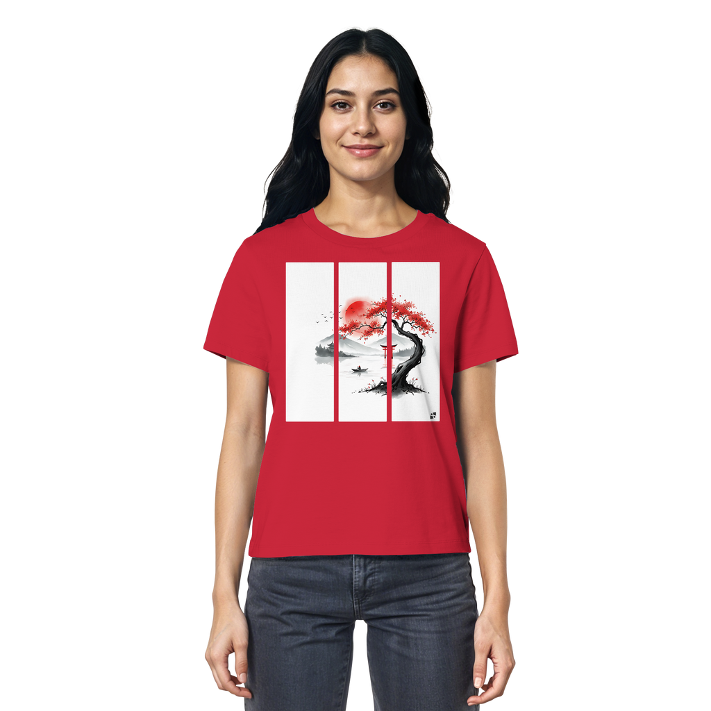 Kirschblüten Vibes - Ladies Organic Shirt