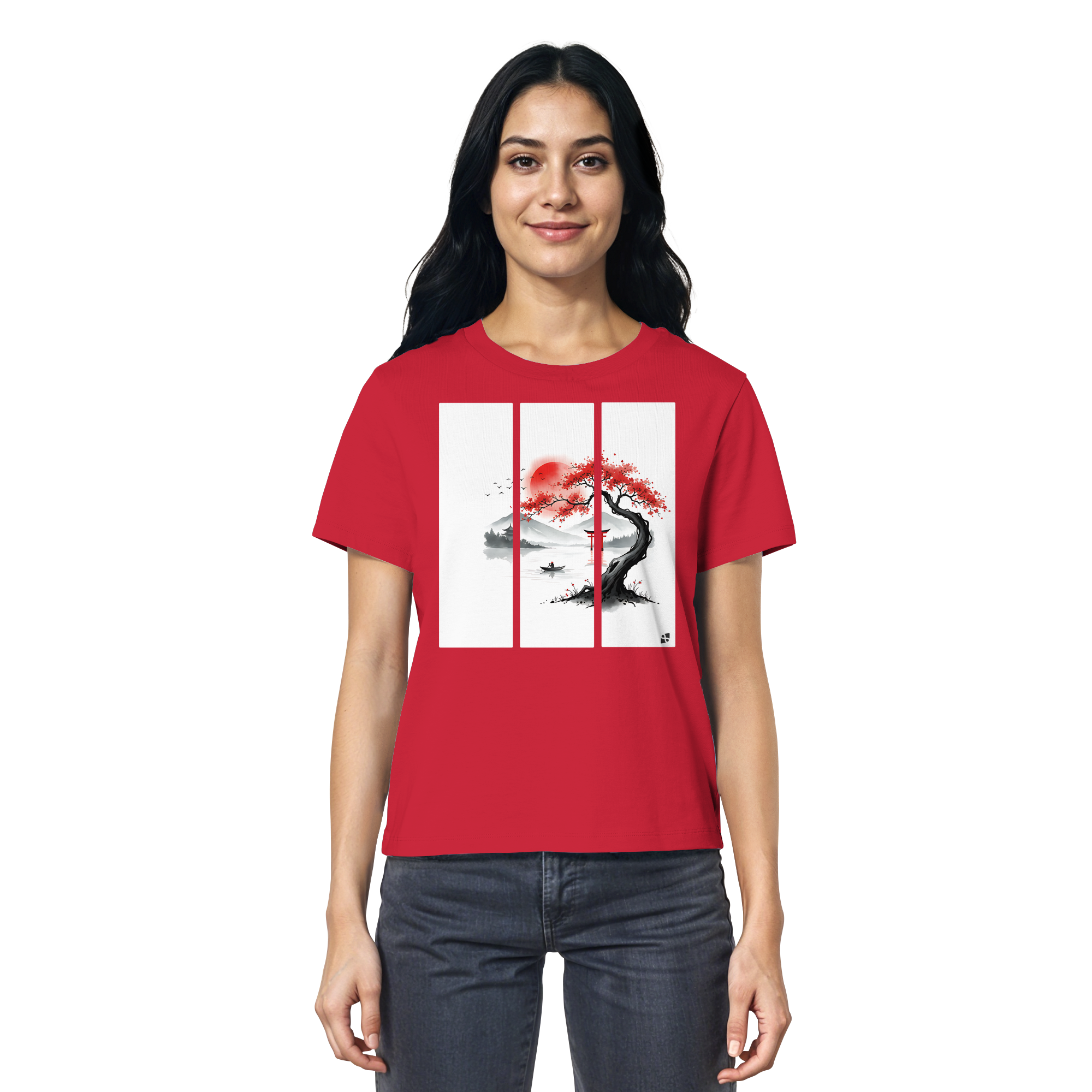 Kirschblüten Vibes - Ladies Organic Shirt