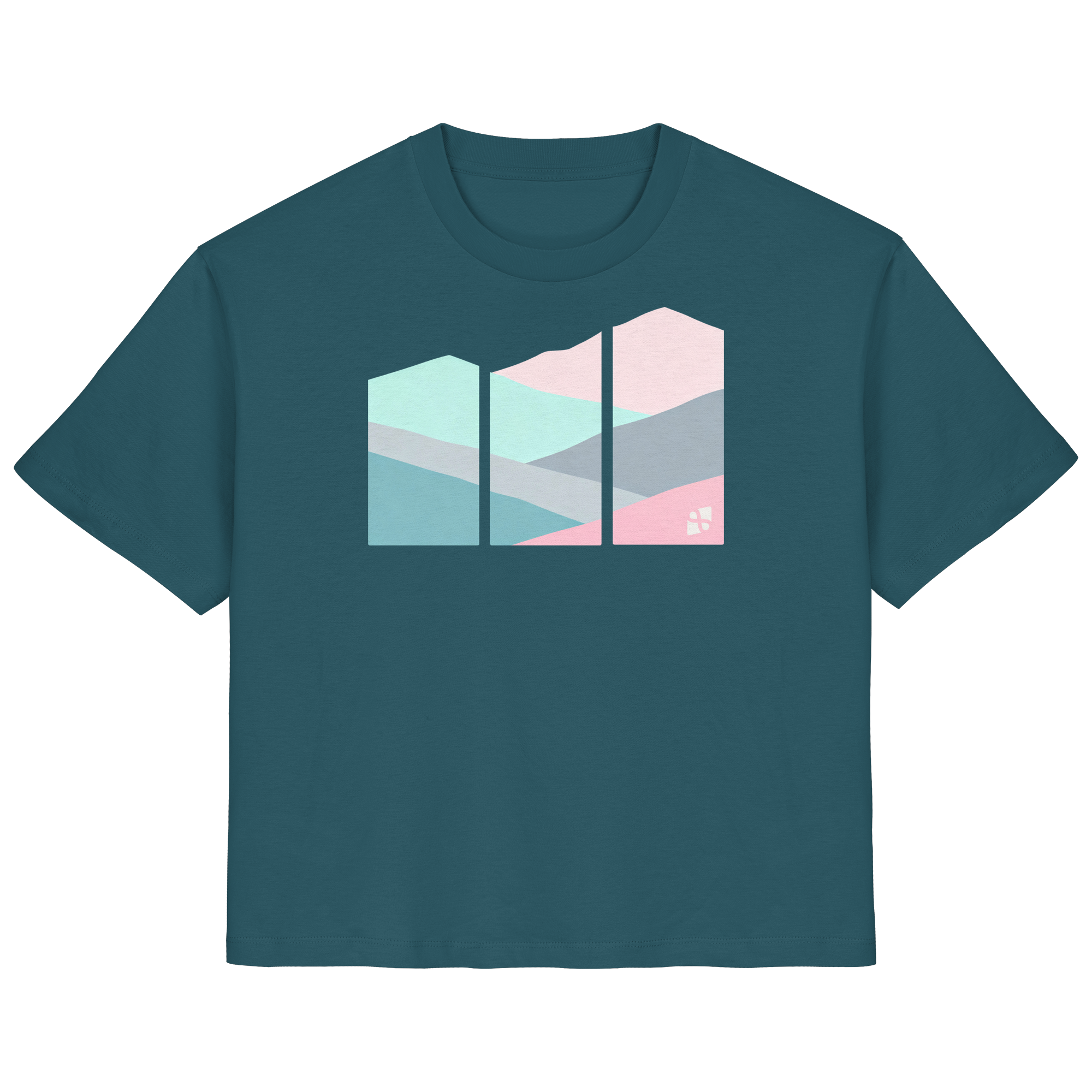 Pastell Mountain - Ladies Organic Shirt