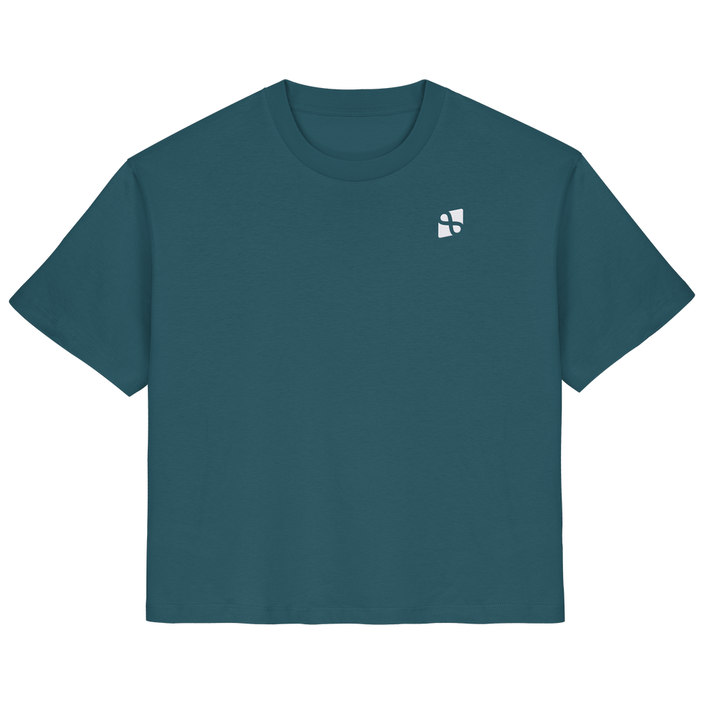 Tannenhäher mit Zirbelnuss + Emblem Stick - Ladies Organic Shirt