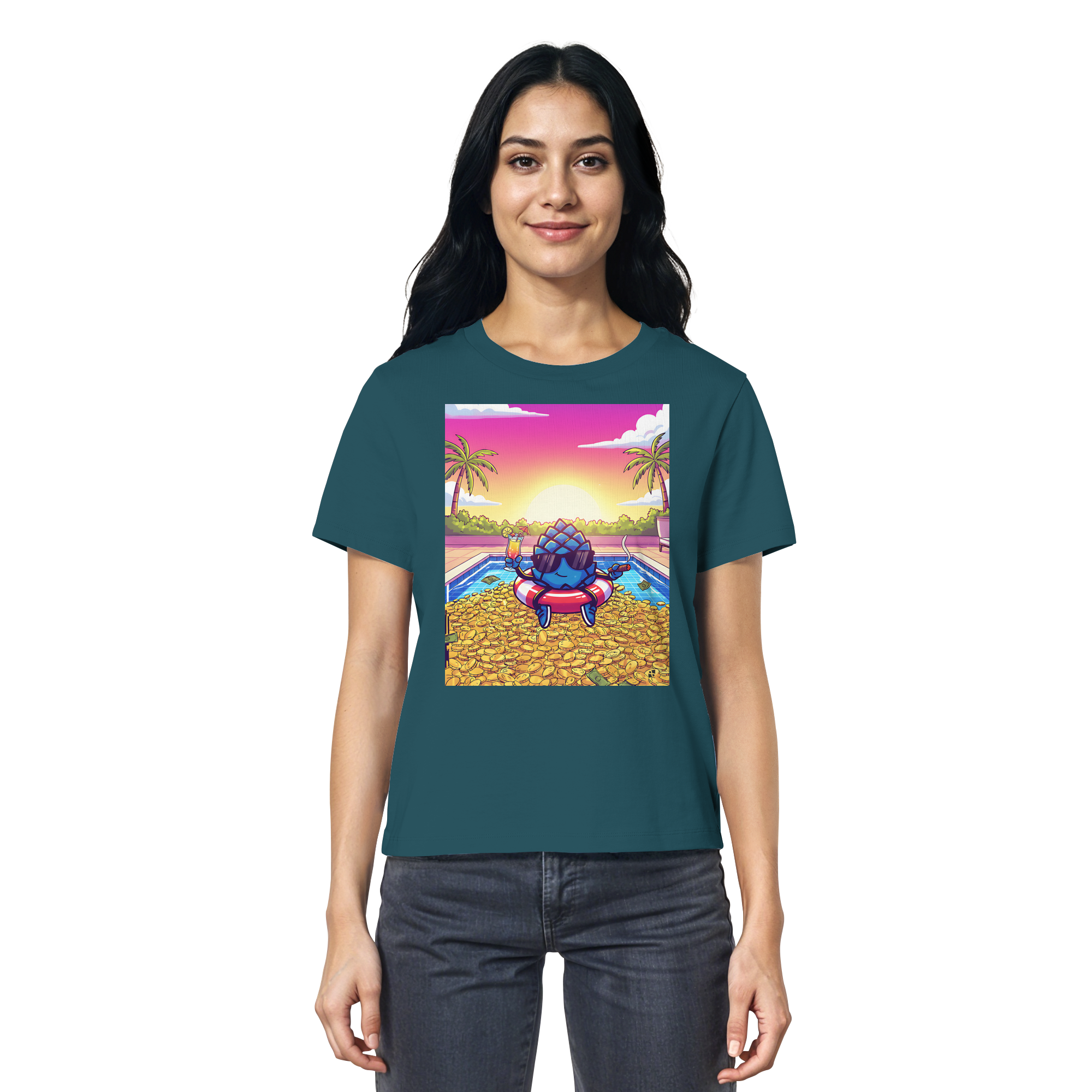 Zirbinator Money & Gold - Ladies Organic Shirt