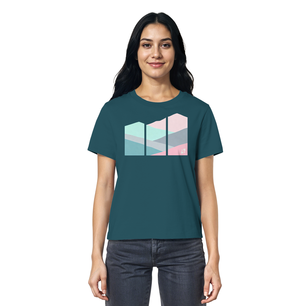 Pastell Mountain - Ladies Organic Shirt