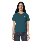 WTF - "Wear The Fair" Print mit besticktem Emblem - Ladies Organic Shirt