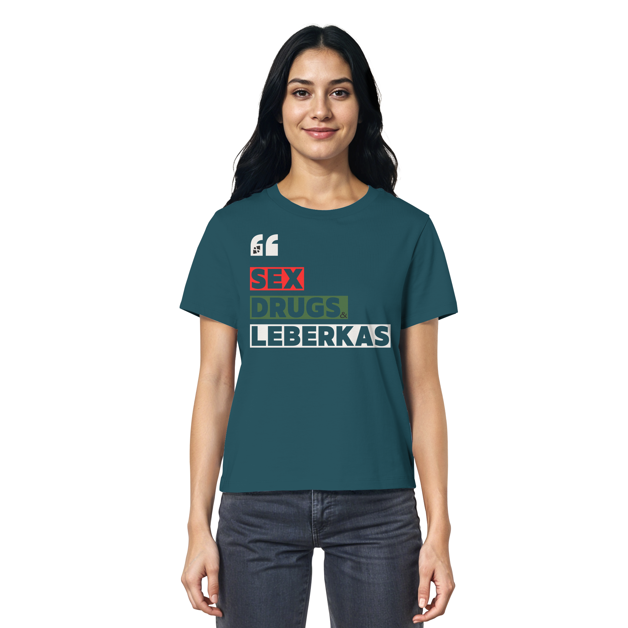 SDL- "SEX DRUGS & LEBERKAS" - Ladies Organic Shirt