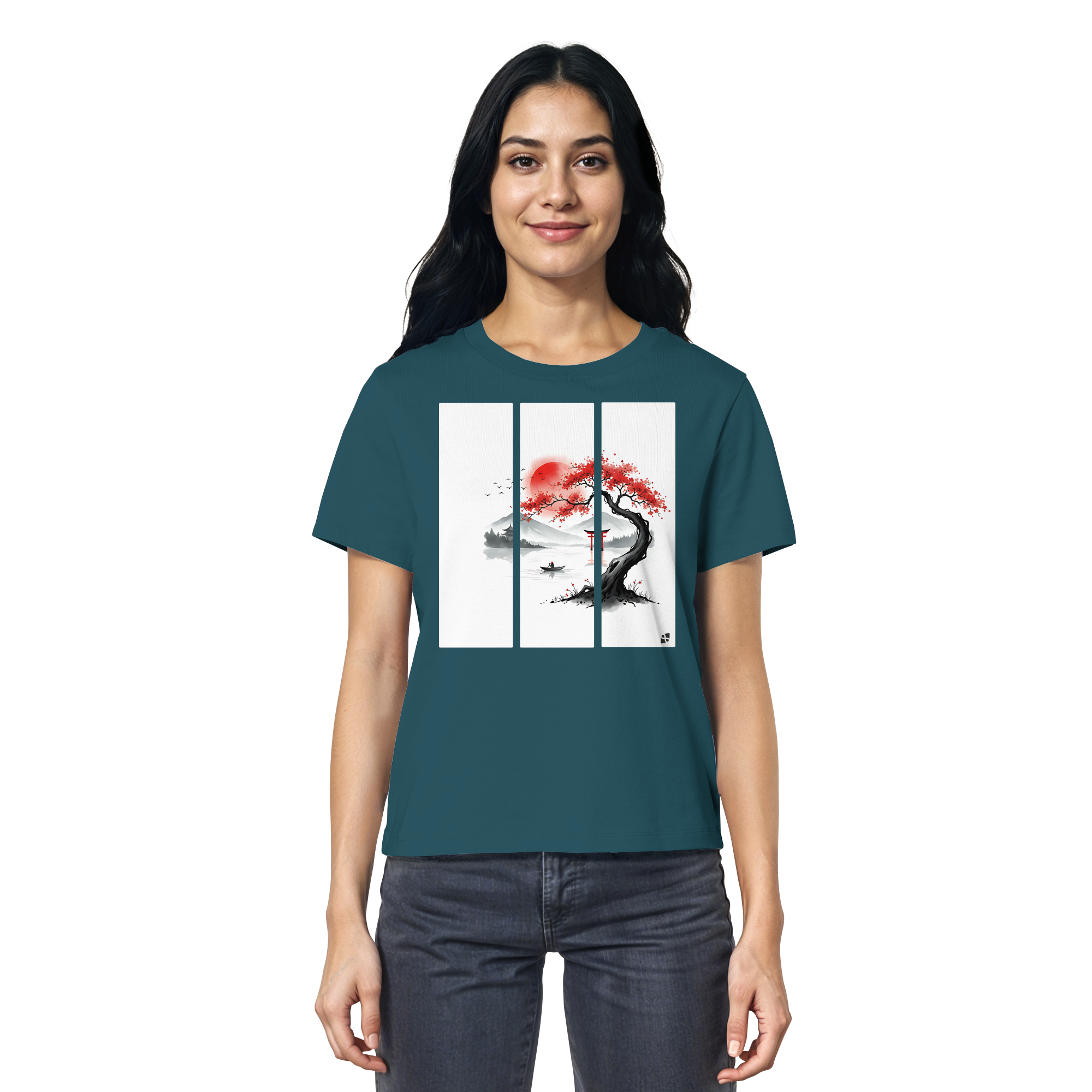 Kirschblüten Vibes - Ladies Organic Shirt