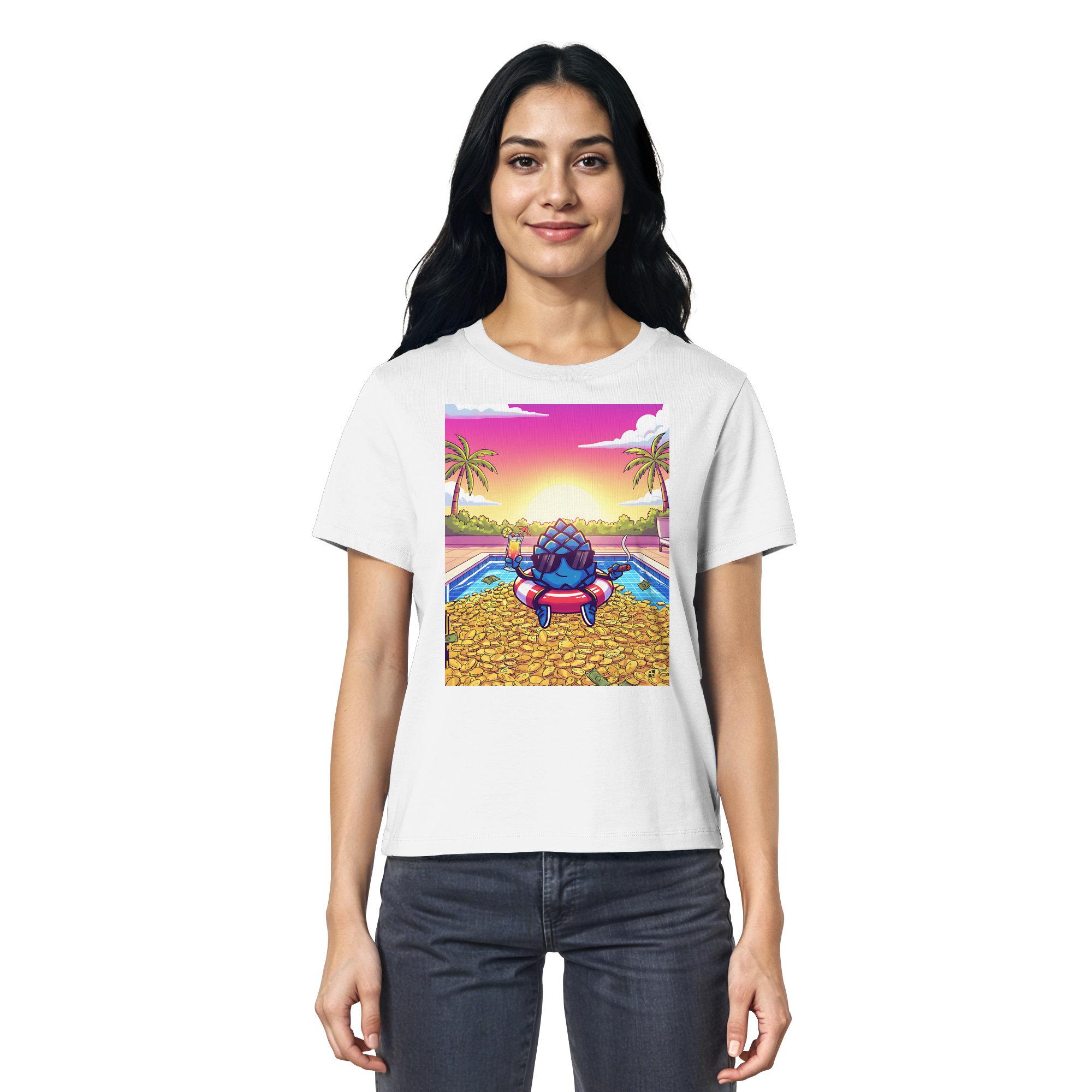 Zirbinator Money & Gold - Ladies Organic Shirt
