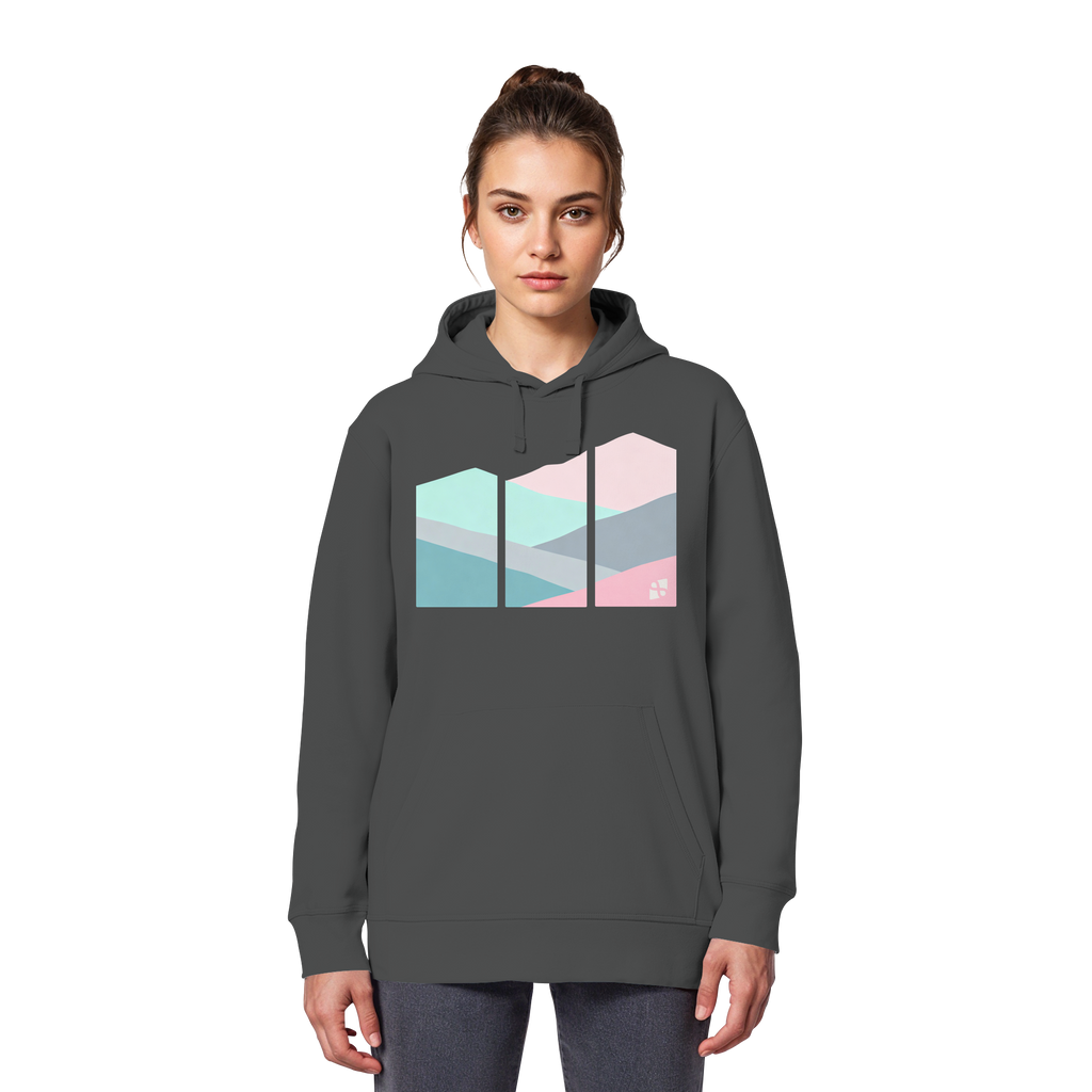 Pastell Mountain - Organic Basic Hoodie