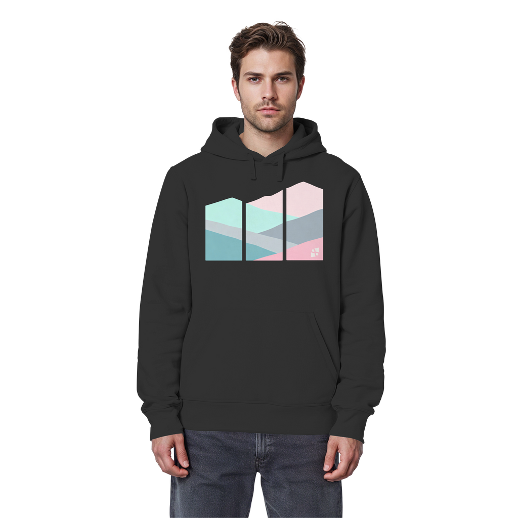 Pastell Mountain - Organic Basic Hoodie