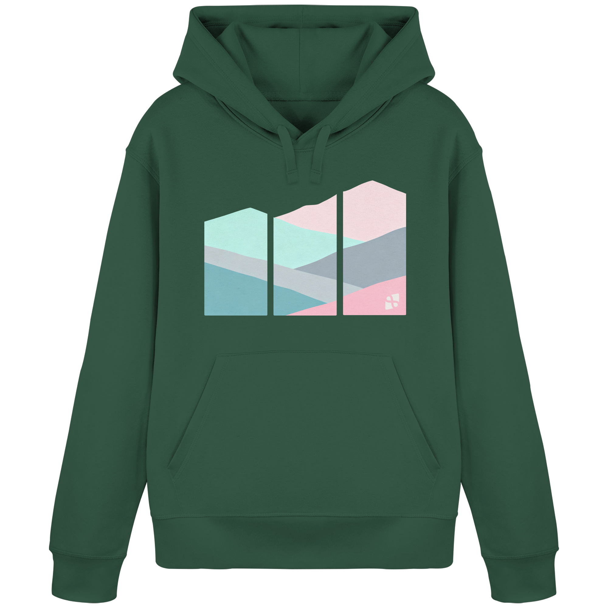 Pastell Mountain - Organic Basic Hoodie