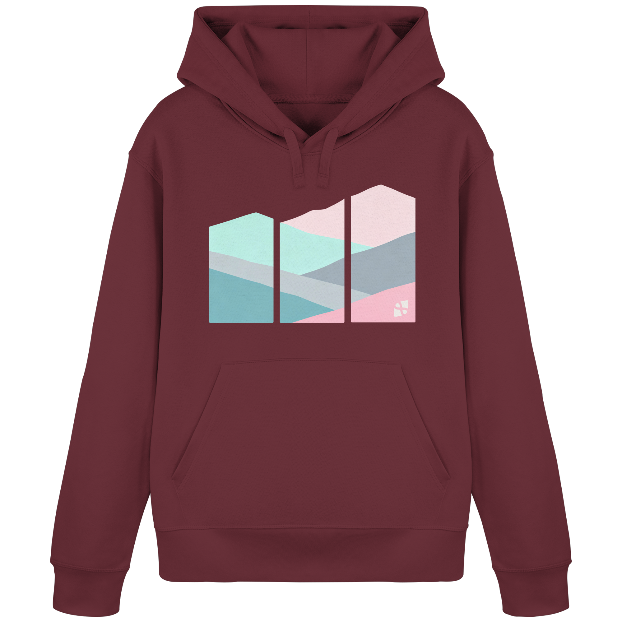 Pastell Mountain - Organic Basic Hoodie