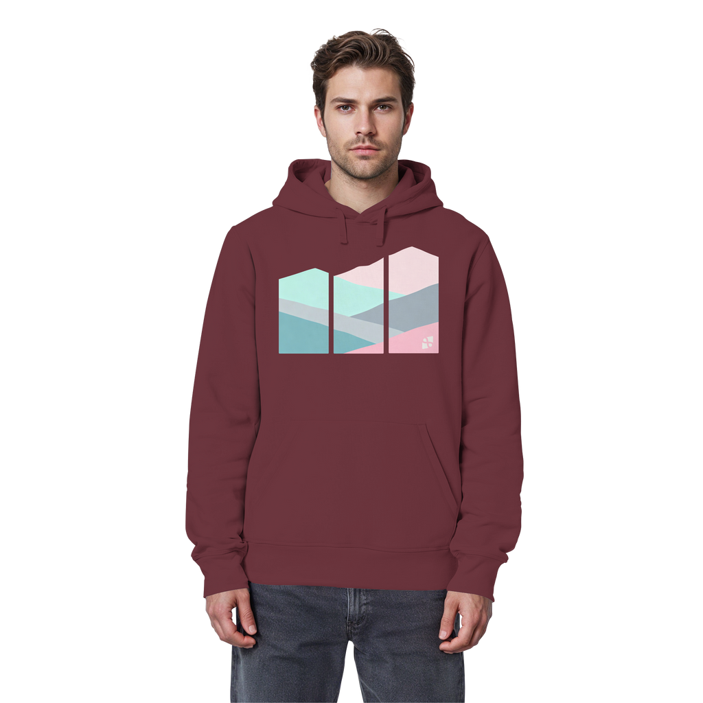 Pastell Mountain - Organic Basic Hoodie
