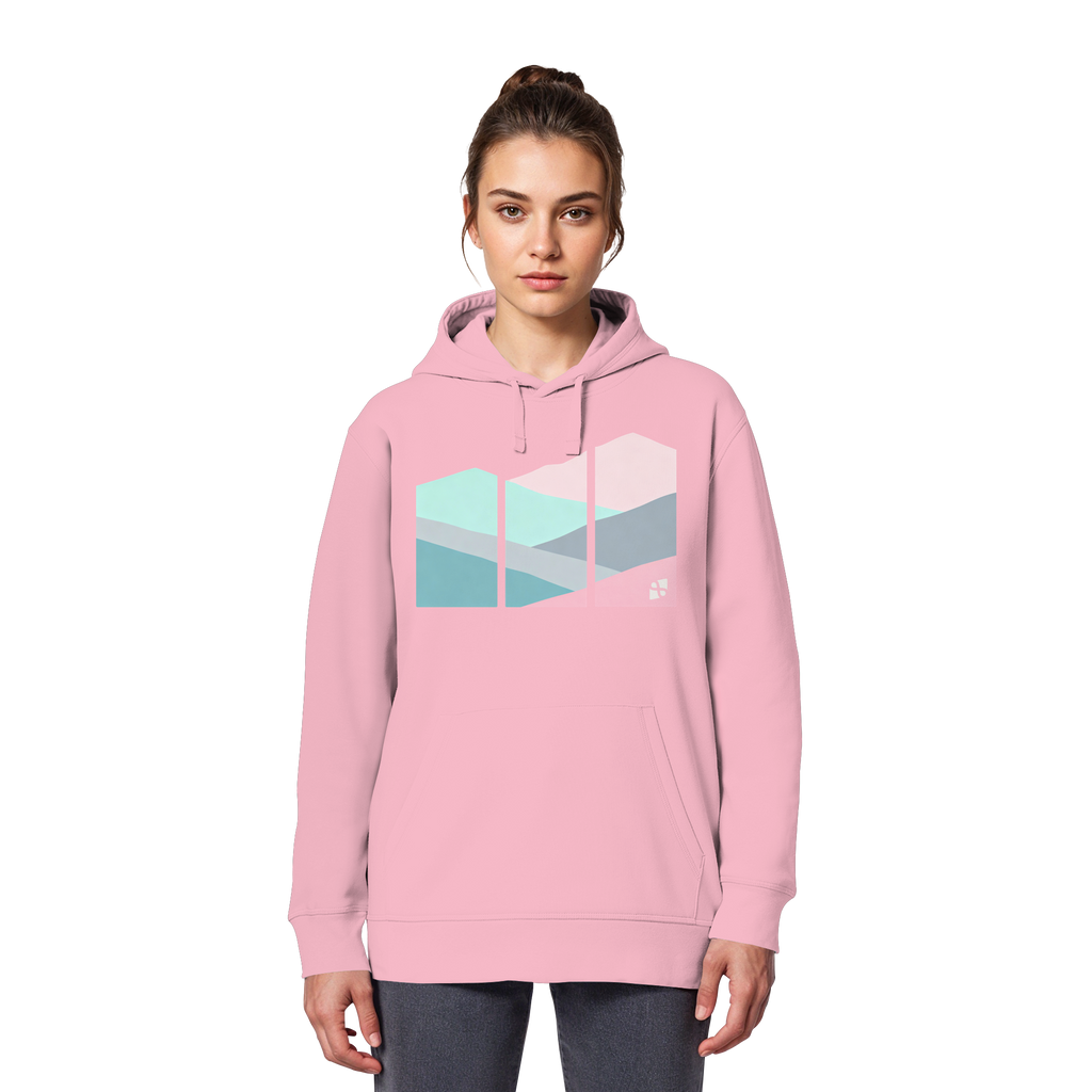 Pastell Mountain - Organic Basic Hoodie