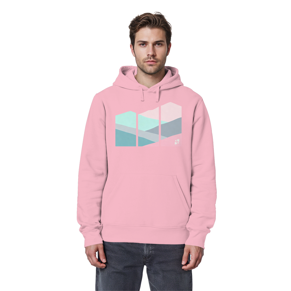 Pastell Mountain - Organic Basic Hoodie
