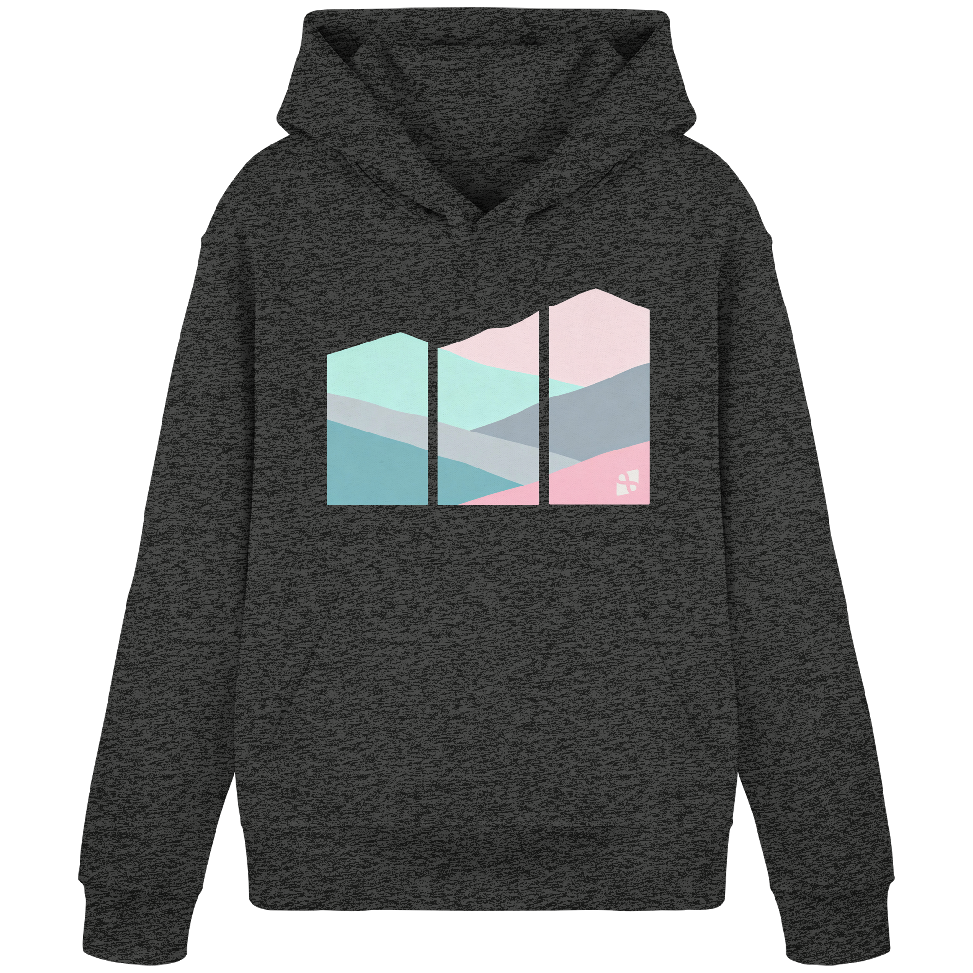 Pastell Mountain - Organic Basic Hoodie