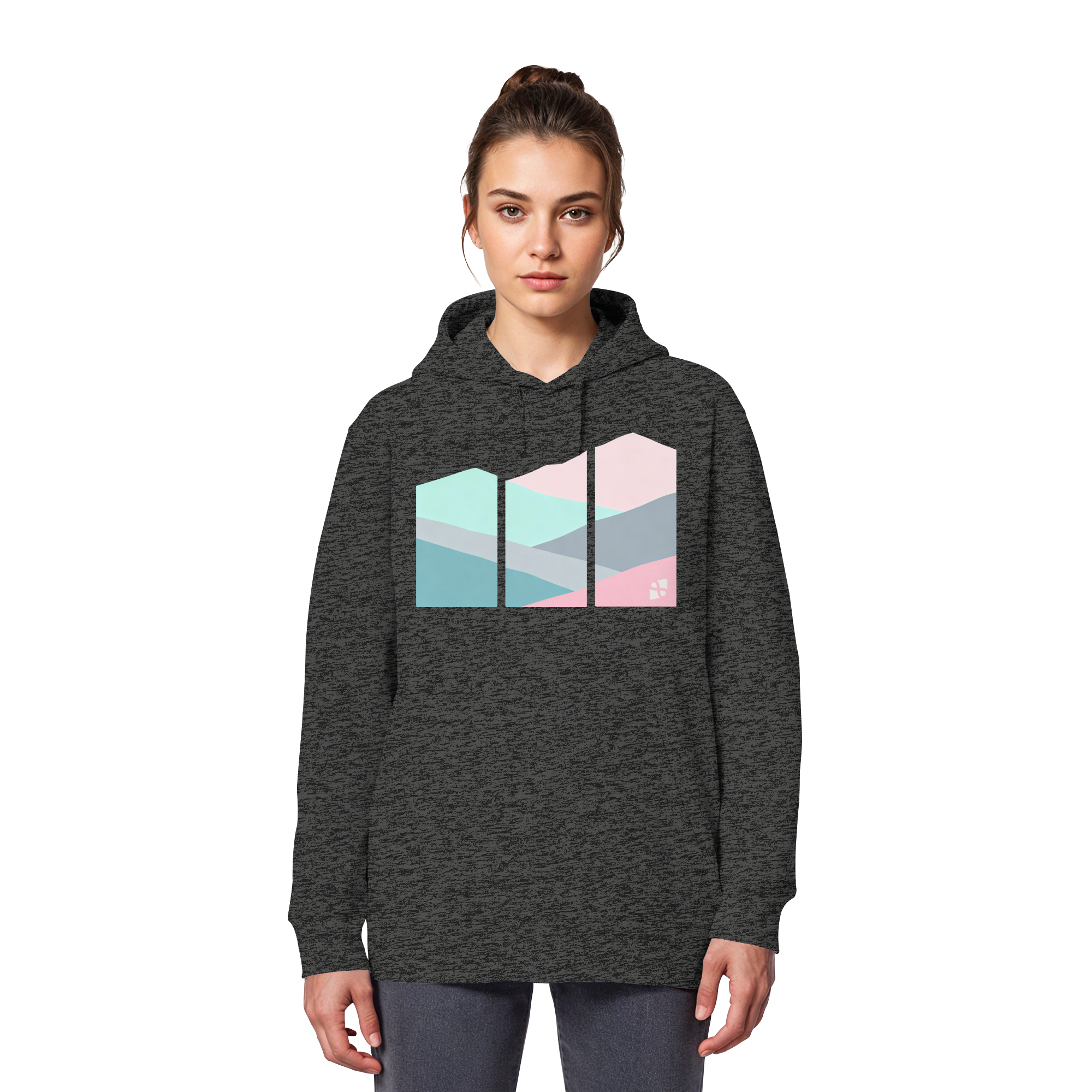 Pastell Mountain - Organic Basic Hoodie