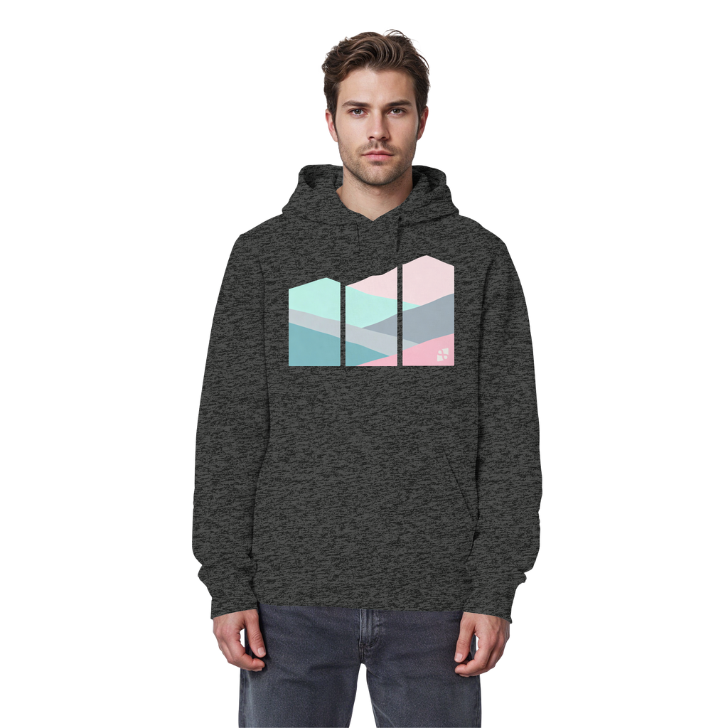 Pastell Mountain - Organic Basic Hoodie