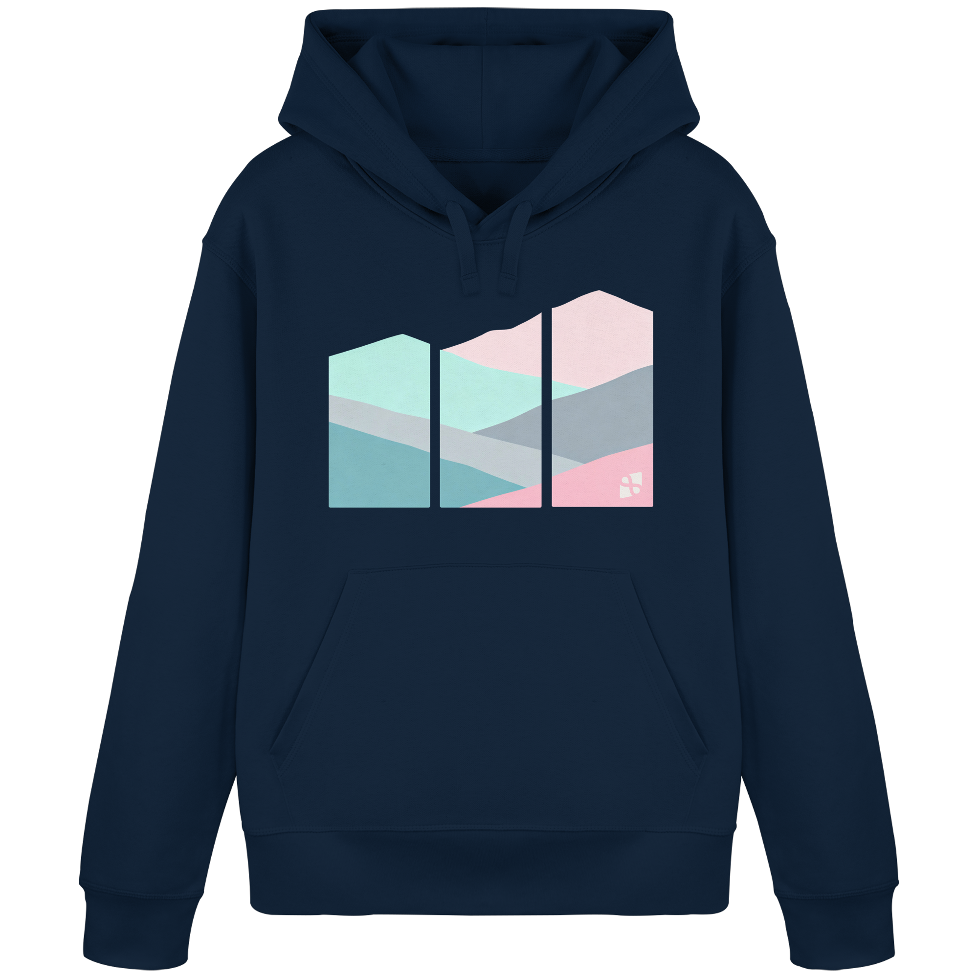 Pastell Mountain - Organic Basic Hoodie
