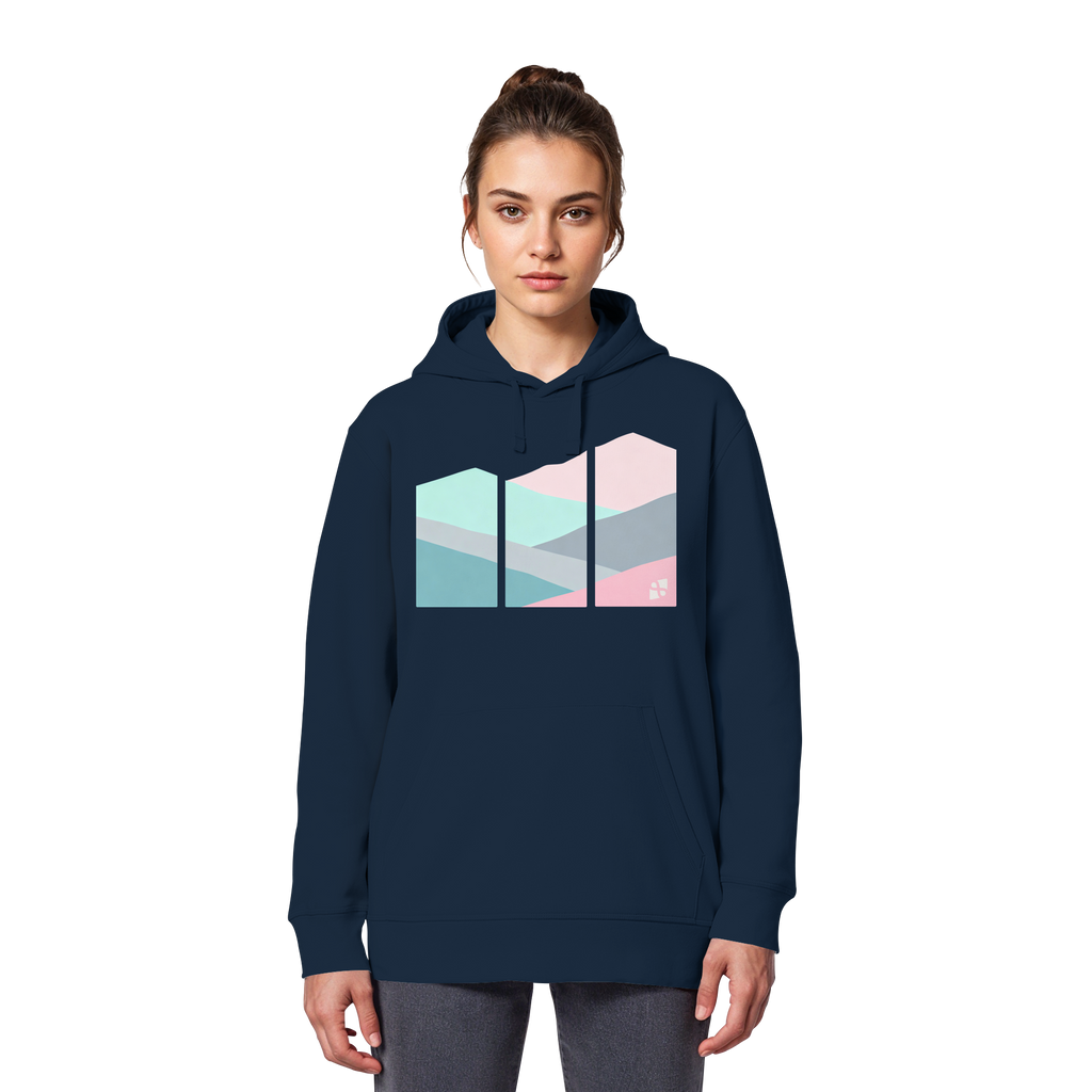Pastell Mountain - Organic Basic Hoodie