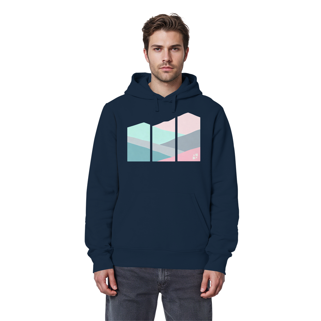 Pastell Mountain - Organic Basic Hoodie
