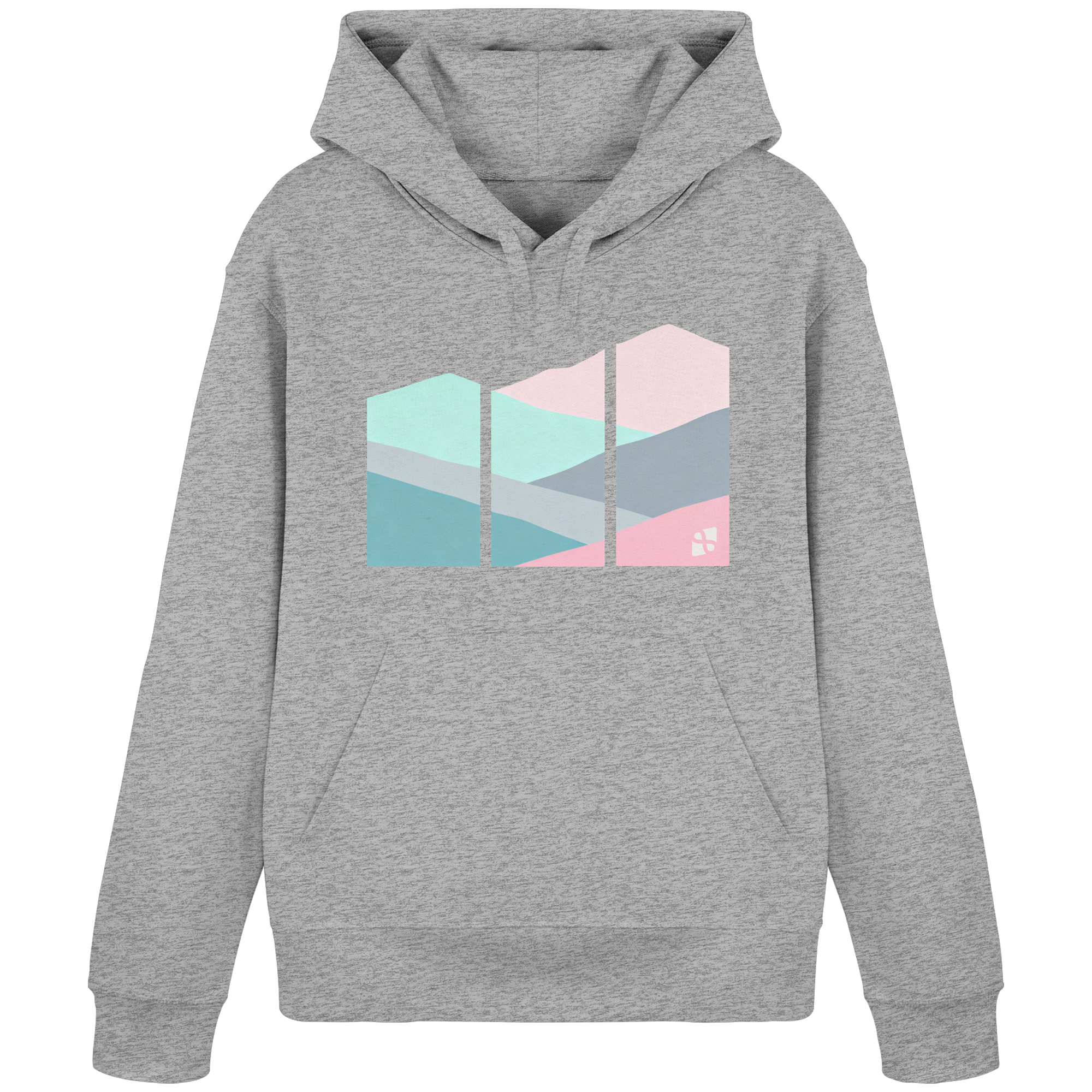 Pastell Mountain - Organic Basic Hoodie