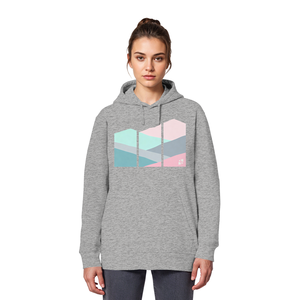 Pastell Mountain - Organic Basic Hoodie