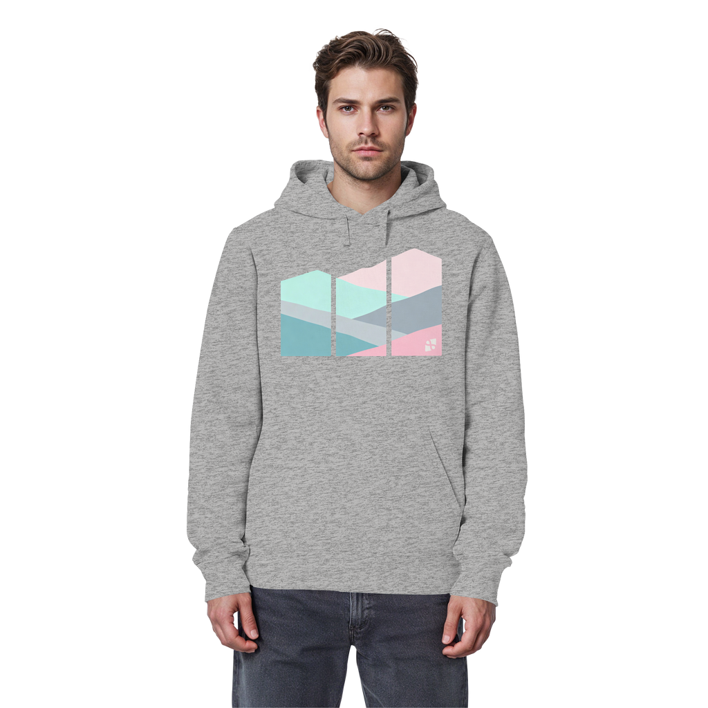 Pastell Mountain - Organic Basic Hoodie
