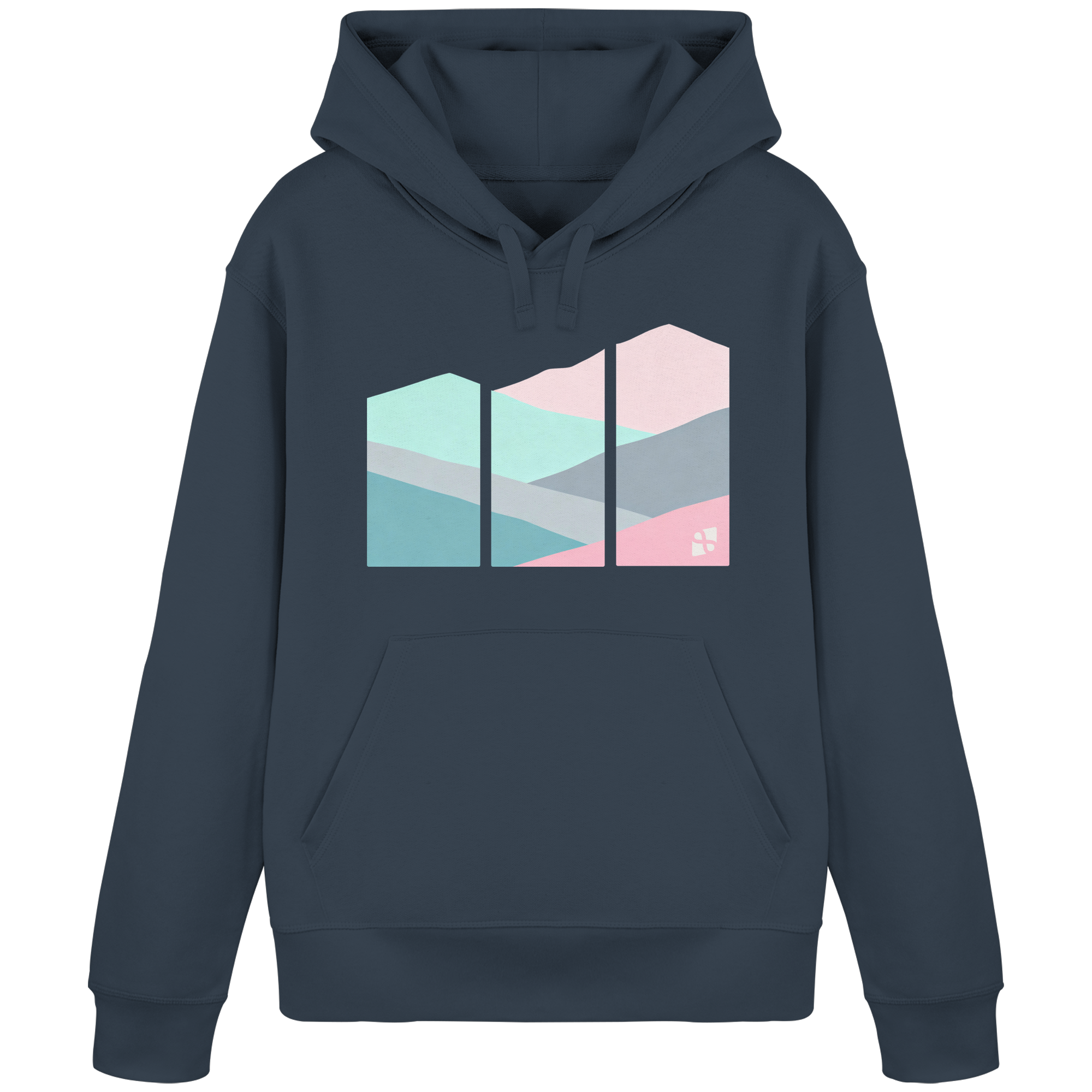 Pastell Mountain - Organic Basic Hoodie