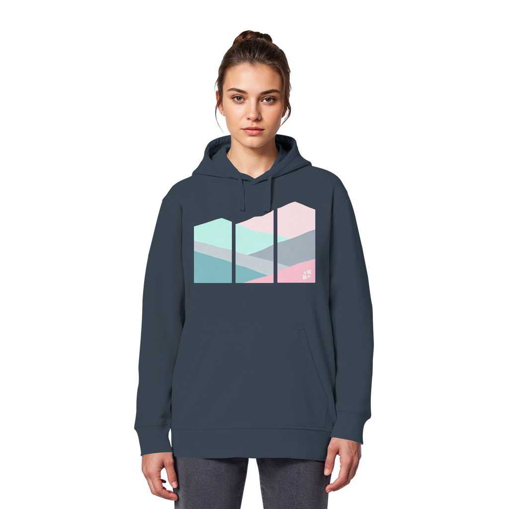 Pastell Mountain - Organic Basic Hoodie