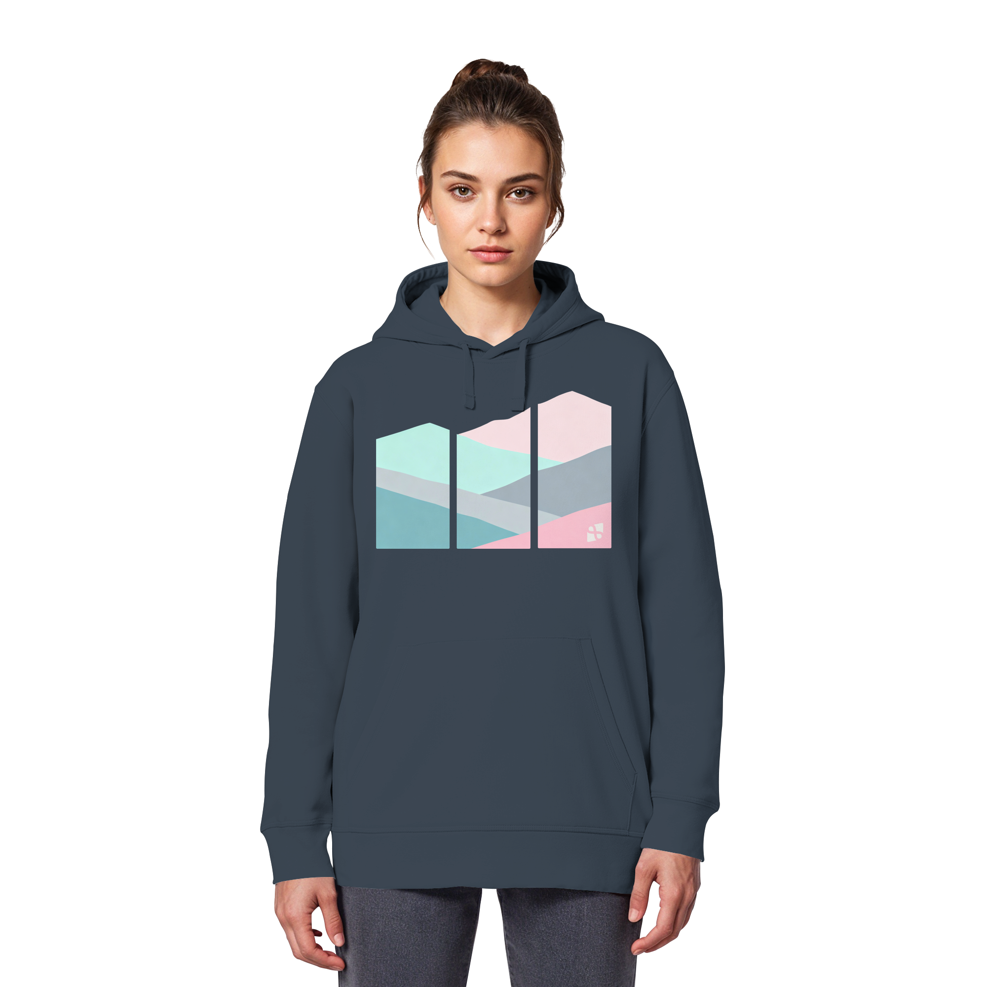 Pastell Mountain - Organic Basic Hoodie