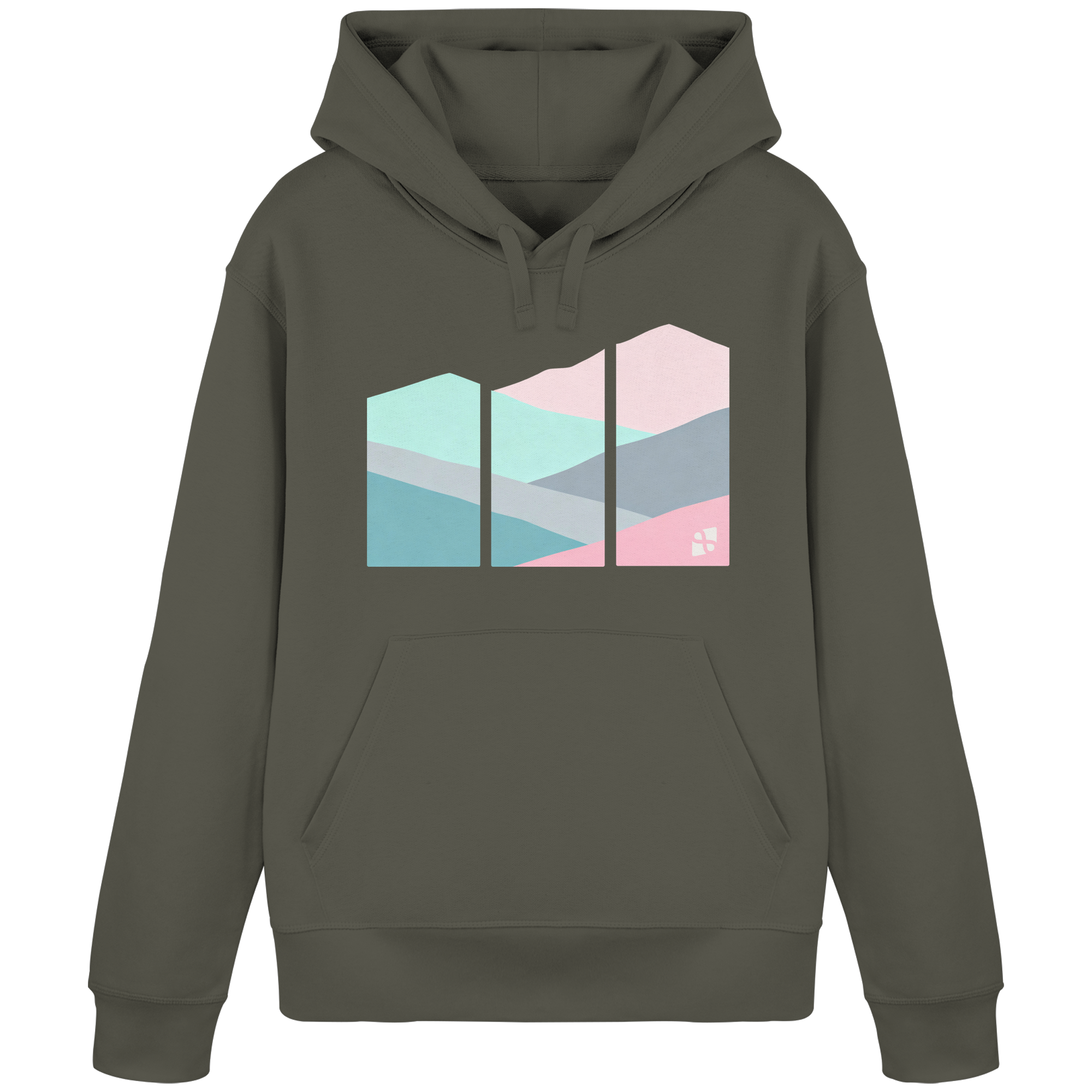 Pastell Mountain - Organic Basic Hoodie