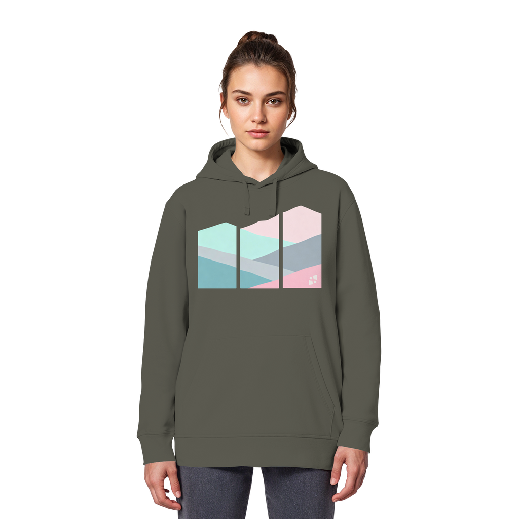 Pastell Mountain - Organic Basic Hoodie