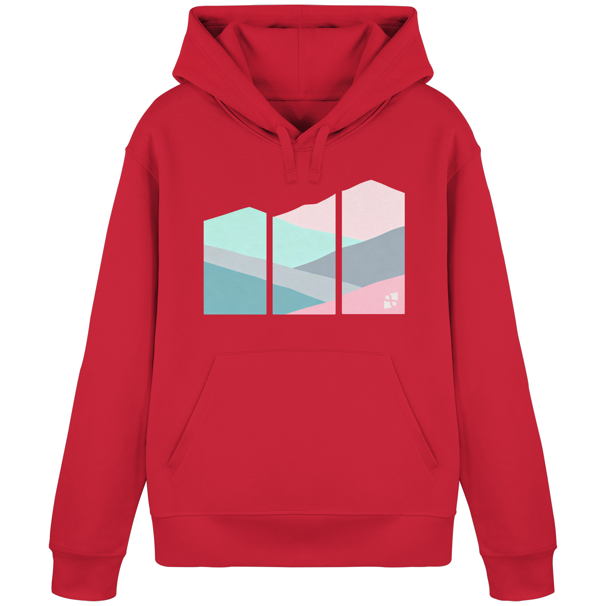 Pastell Mountain - Organic Basic Hoodie
