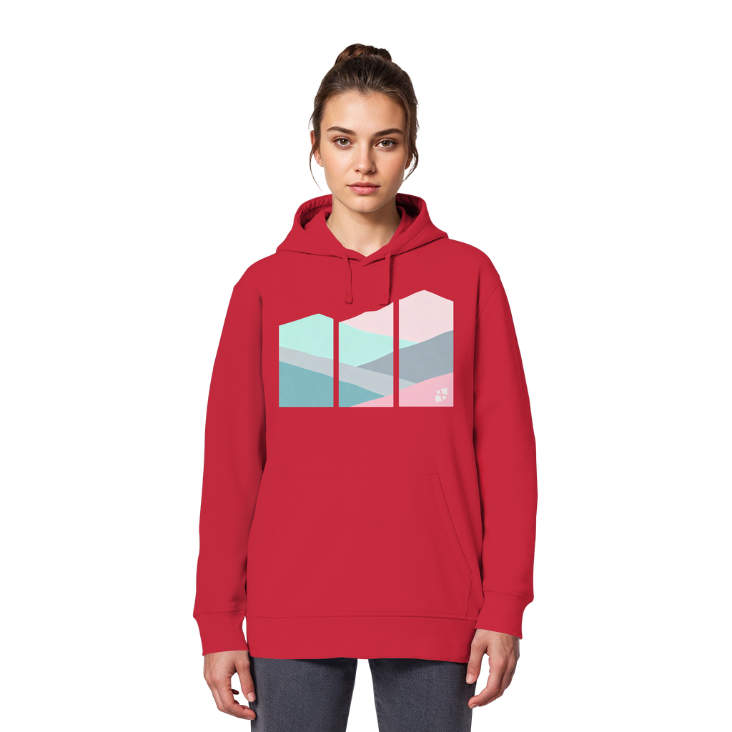Pastell Mountain - Organic Basic Hoodie