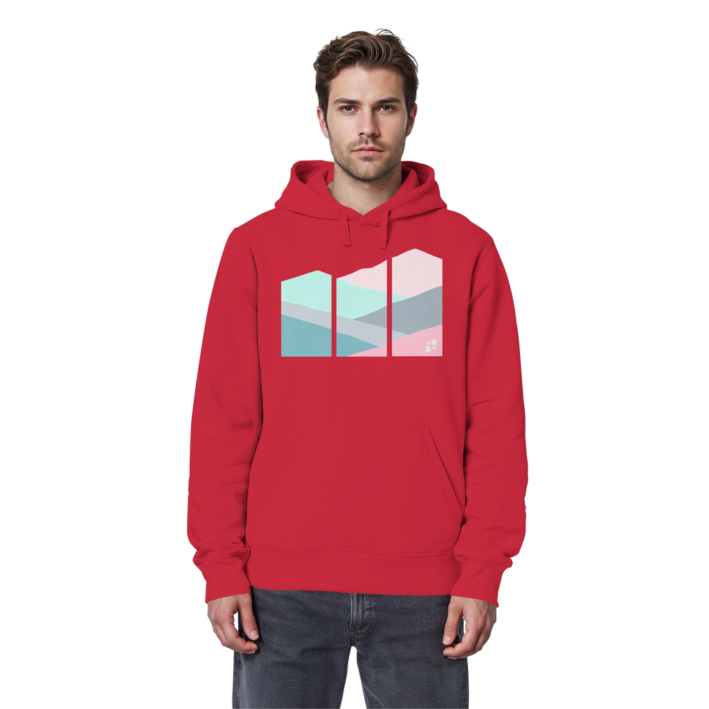 Pastell Mountain - Organic Basic Hoodie