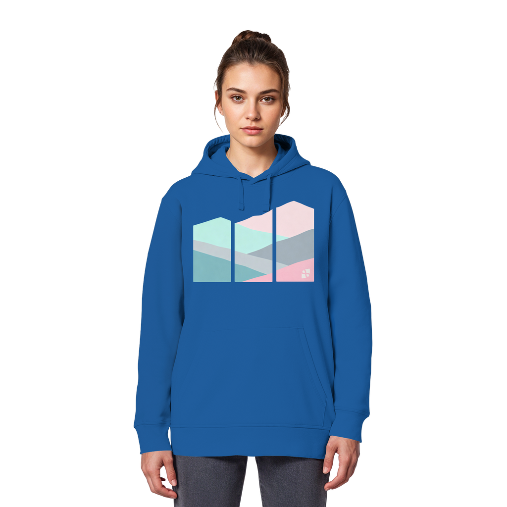 Pastell Mountain - Organic Basic Hoodie