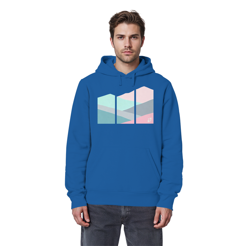 Pastell Mountain - Organic Basic Hoodie