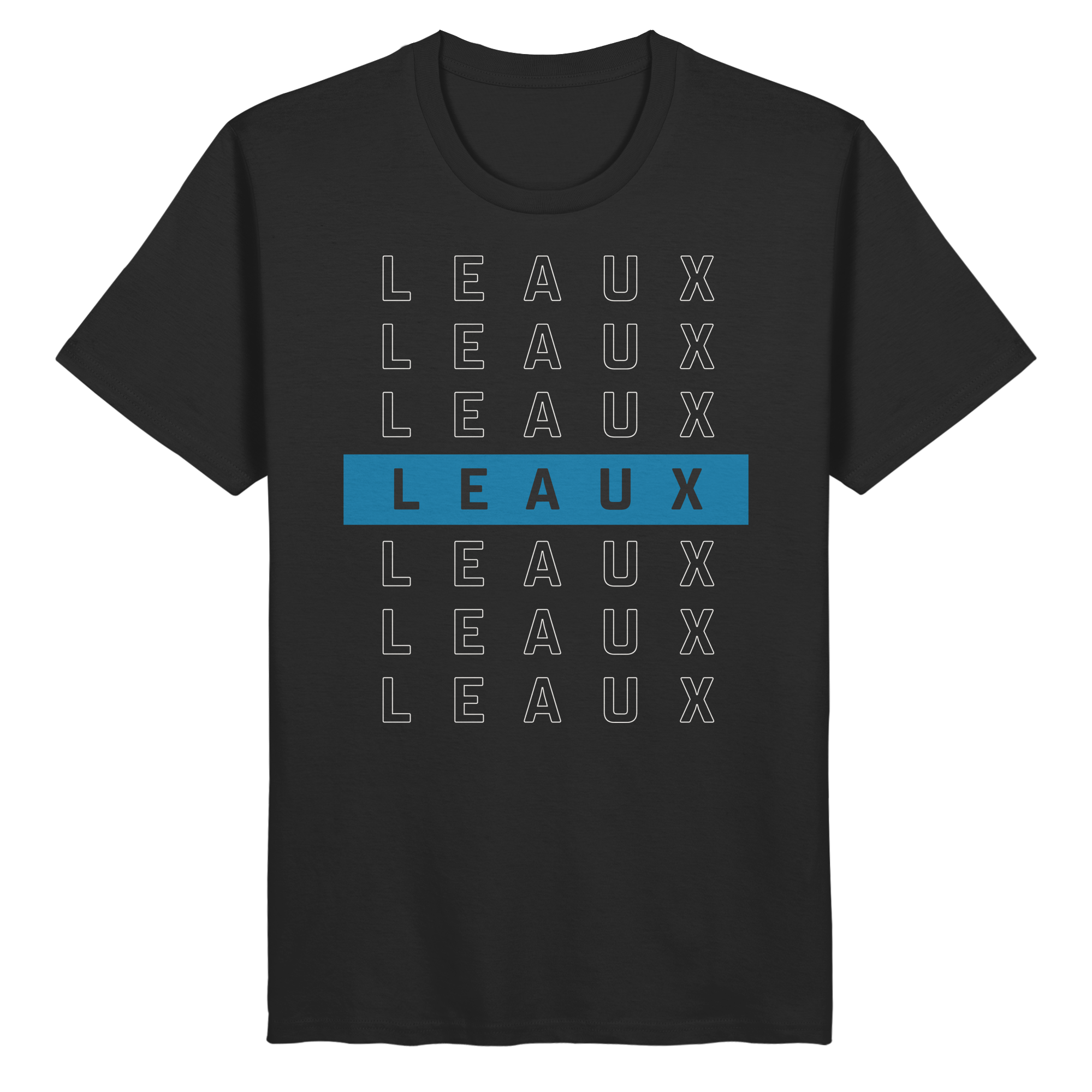 LEAUX Classics – Logo Bar Blue Basic Shirt